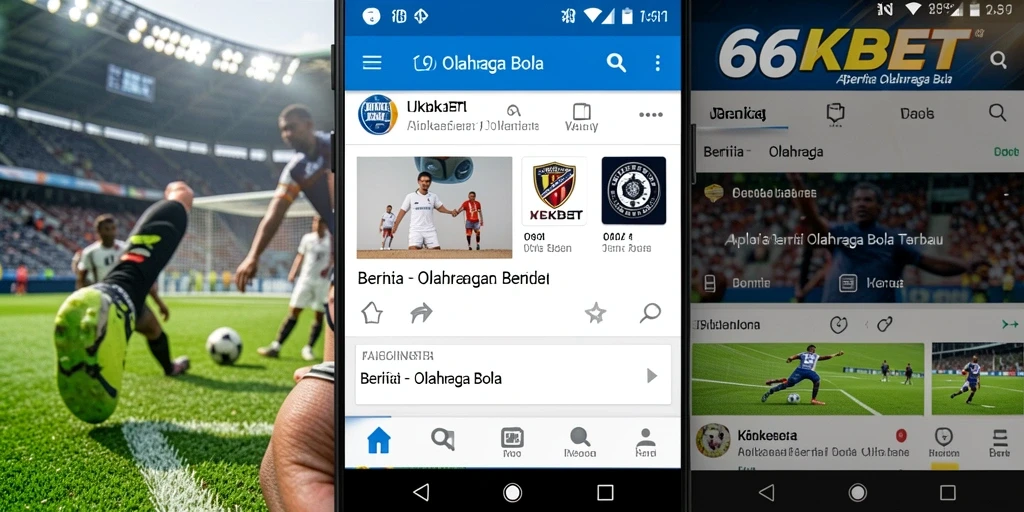 Antarmuka modern dan informatif dari aplikasi 66KBET.