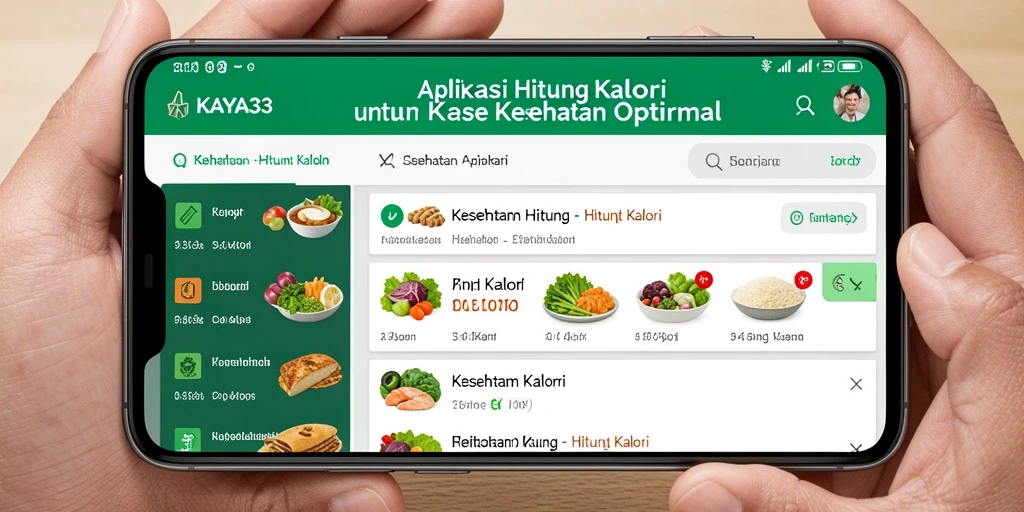 Antarmuka pengguna KAYA33 yang menarik untuk menghitung kalori.