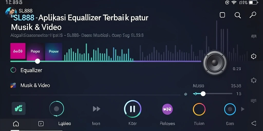 Antarmuka <strong>SL888</strong> yang mudah digunakan dengan berbagai fitur Equalizer.