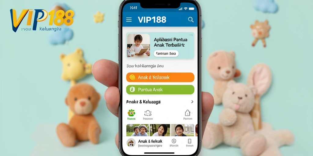 Tampilan antarmuka VIP188 untuk pemantauan anak.