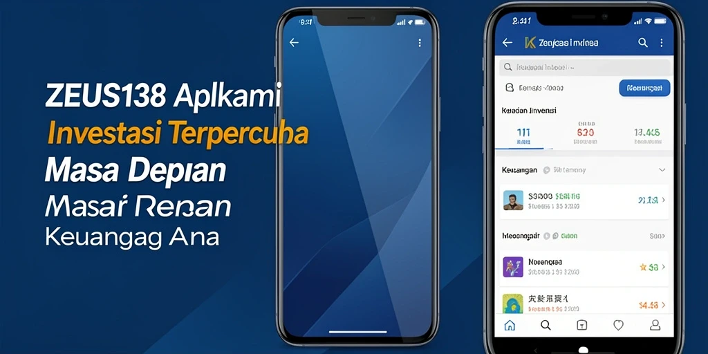 Antarmuka ZEUS138 yang menarik dengan berbagai fitur investasi.